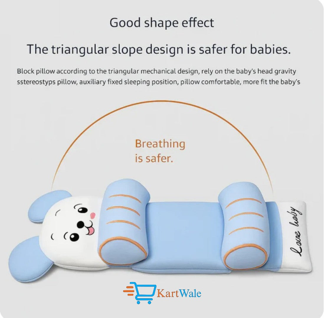 Baby Head Shaping Pillow – Soft, Breathable & Flat Head Prevention