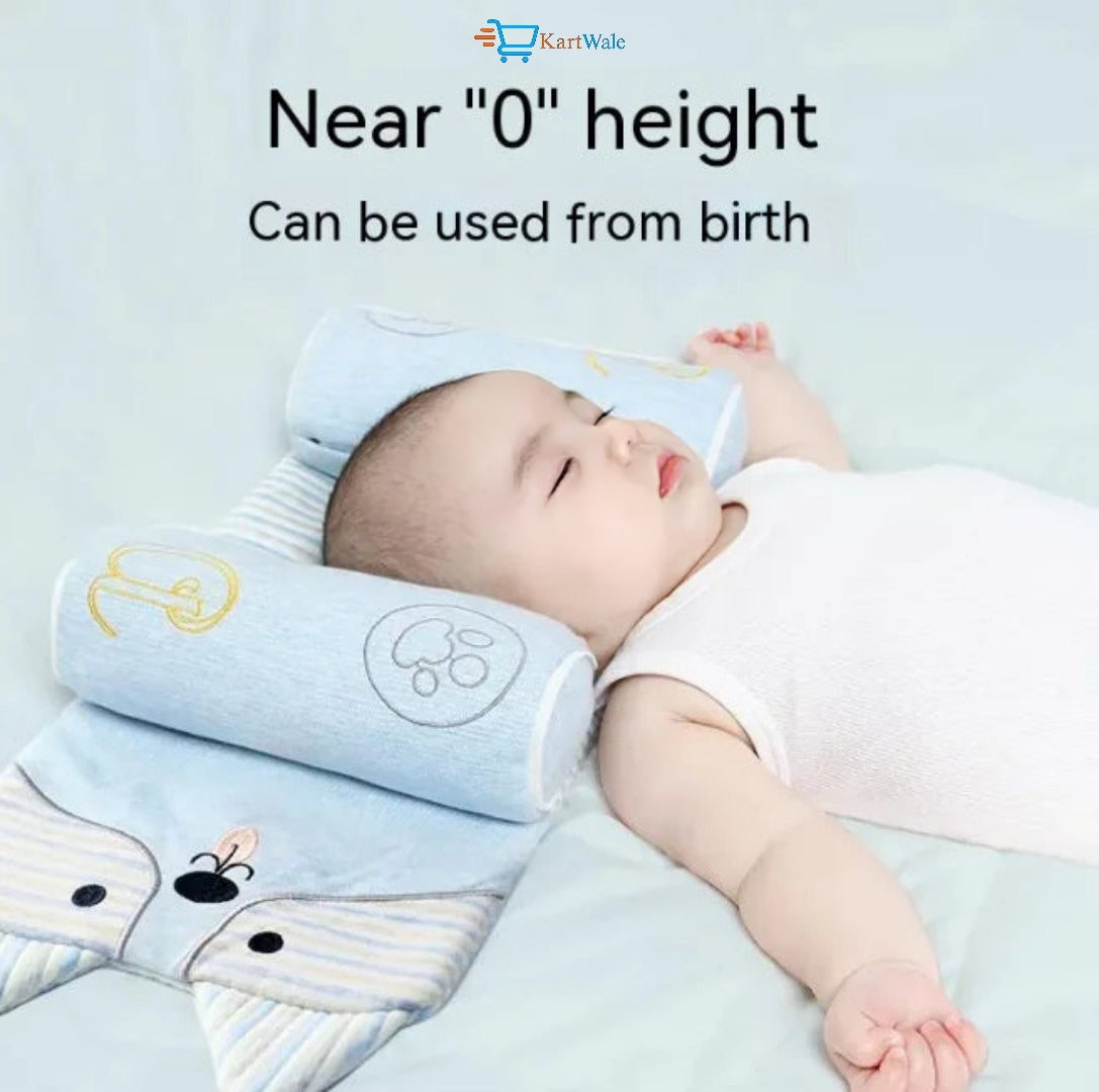 Baby Head Shaping Pillow – Soft, Breathable & Flat Head Prevention