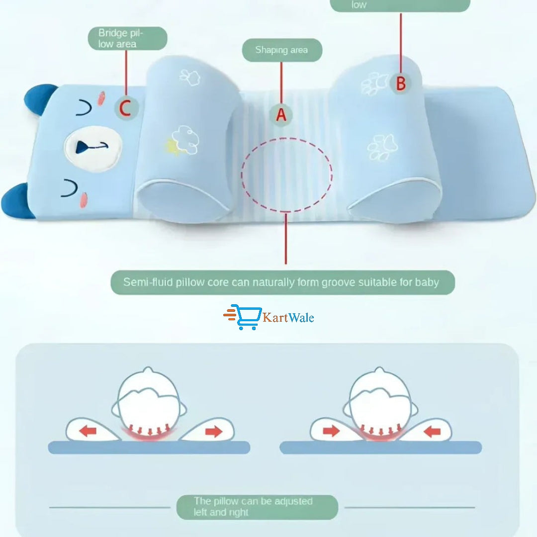 Baby Head Shaping Pillow – Soft, Breathable & Flat Head Prevention