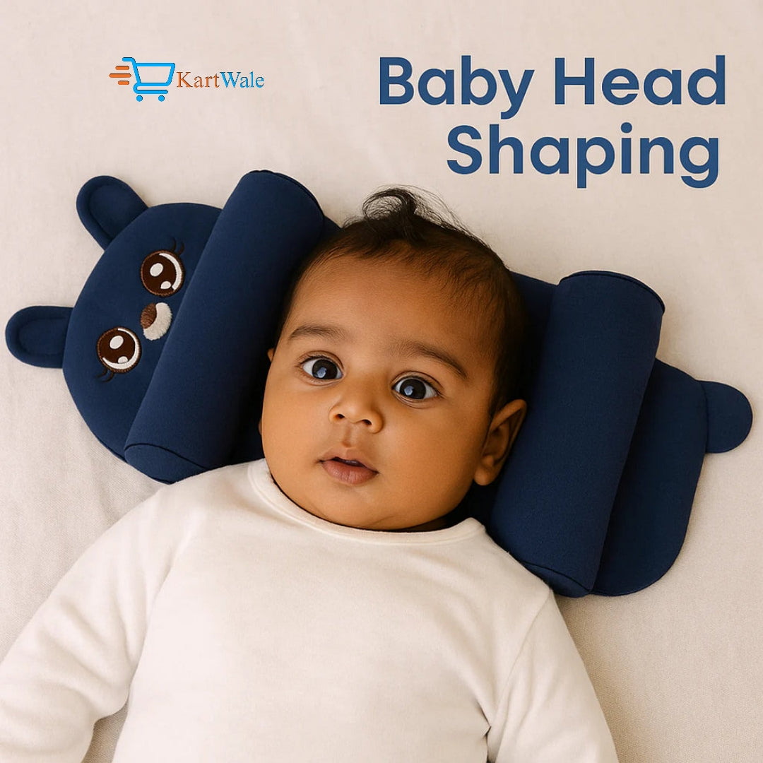 Baby Head Shaping Pillow – Soft, Breathable & Flat Head Prevention