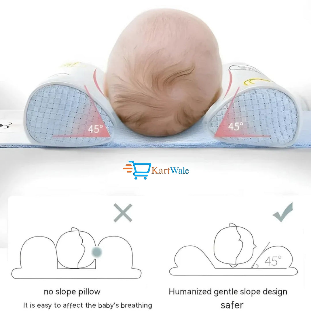 Baby Head Shaping Pillow – Soft, Breathable & Flat Head Prevention