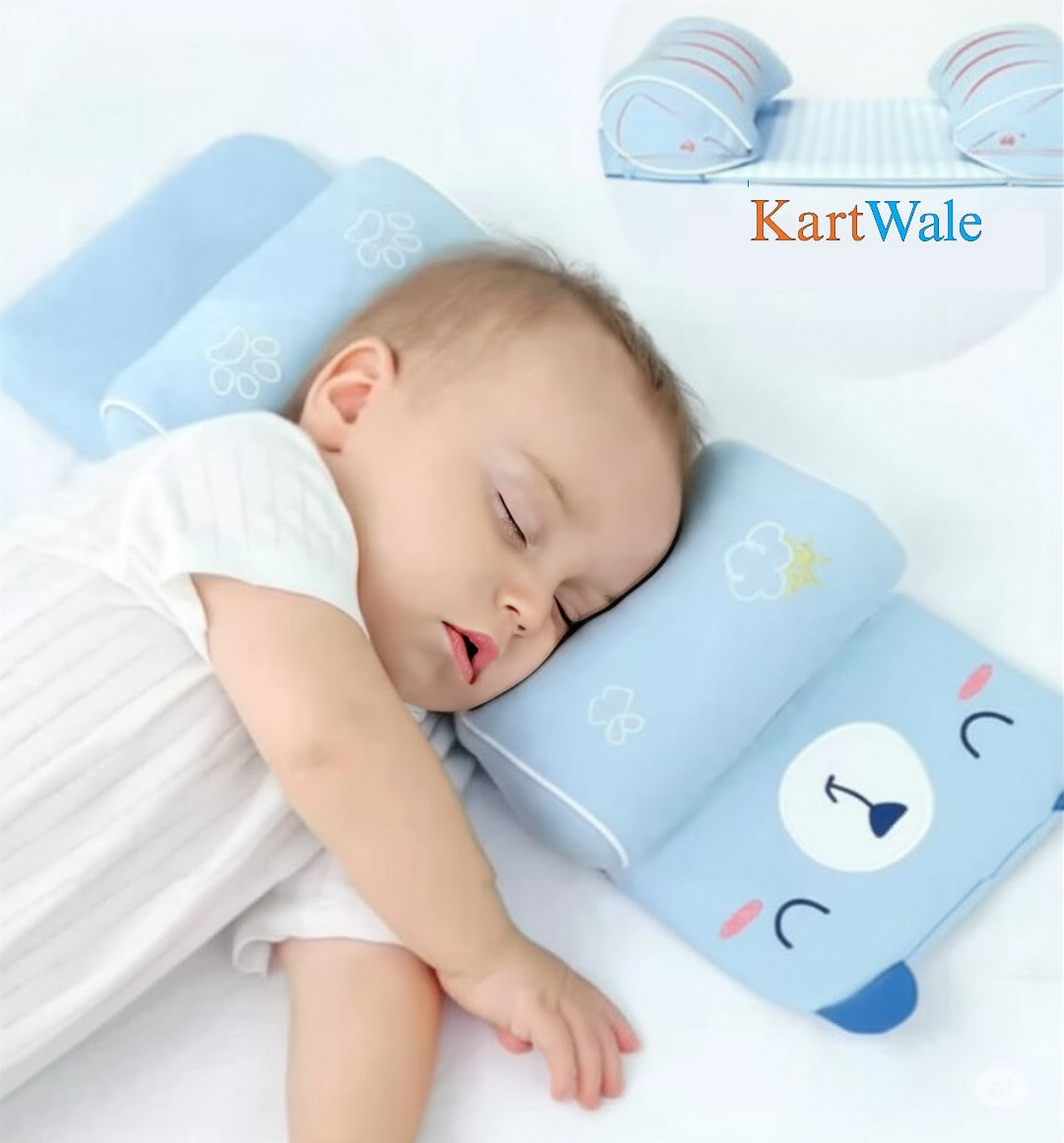 Baby Head Shaping Pillow – Soft, Breathable & Flat Head Prevention